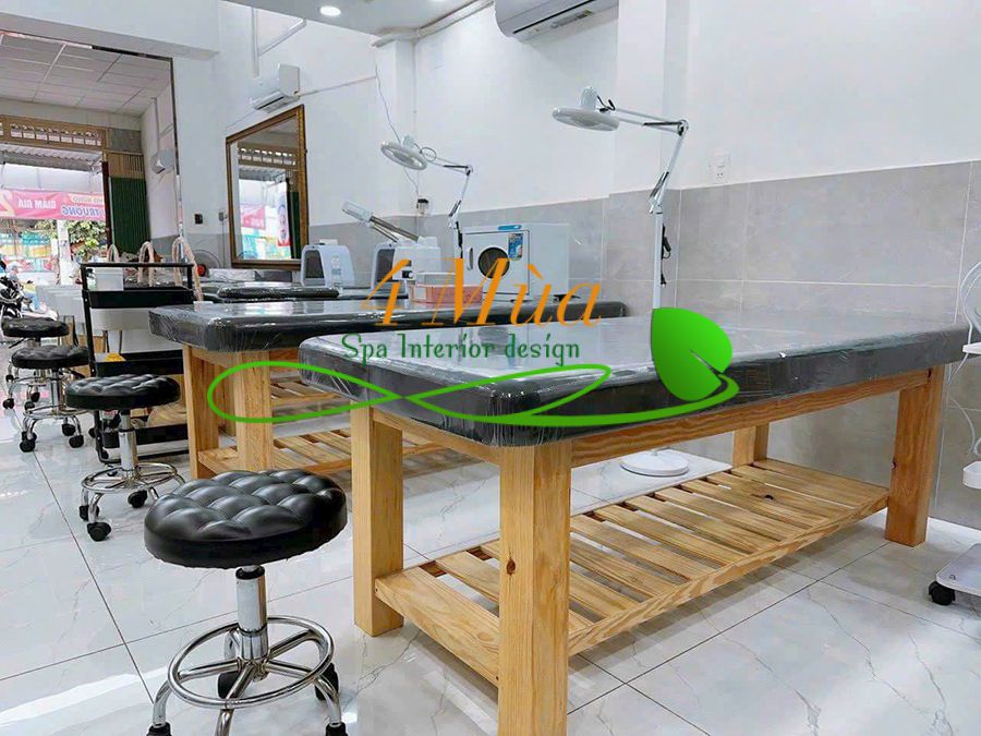 Combo giường spa + ghế xoay giá rẻ