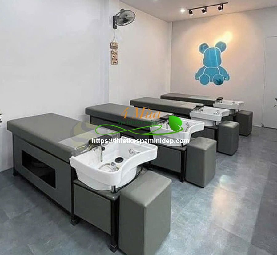 Combo giường gội chân sắt + ghế đôn giá rẻ