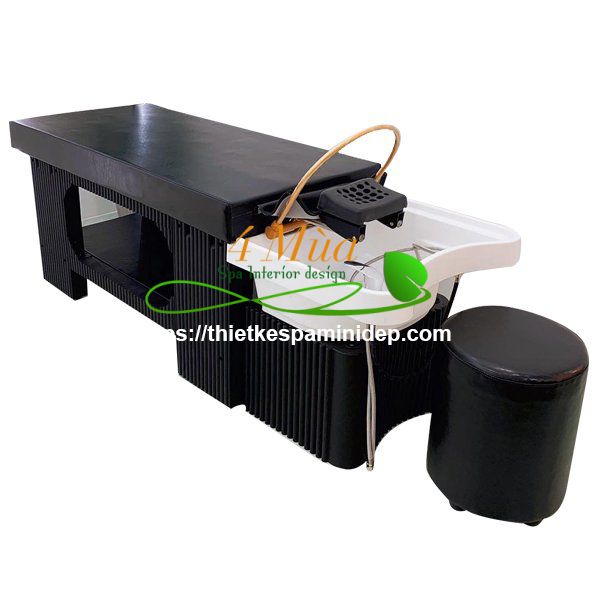 Combo giường gôi đầu dưỡng sinh khung nhựa tai thỏ