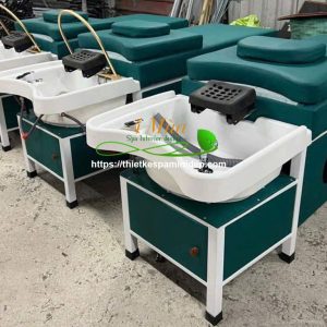Giường gội đầu dưỡng sinh chân sắt