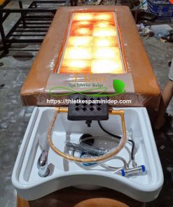 Giường gội đầu đá muối tai thỏ có vòm