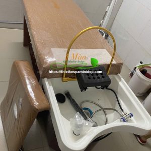 Giường gội đầu bồn nhựa tai thỏ cao cấp