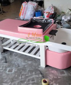 Giường gội massage 2in1 bồn nhựa tai thỏ