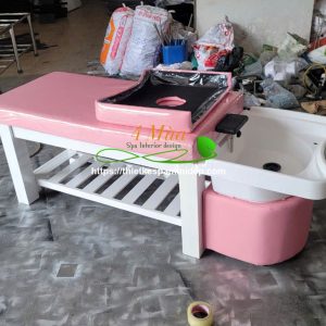 Giường gội massage 2in1 bồn nhựa tai thỏ