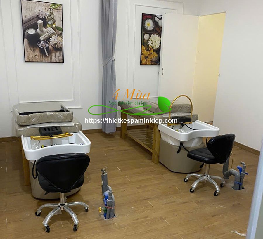 Combo giường gội dưỡng sinh + ghế ngồi lưng tựa