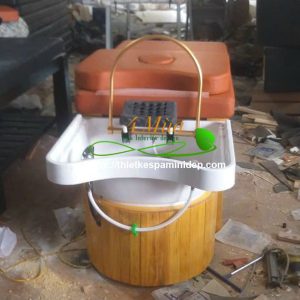 Giường gội đầu 2in1 bồn nhựa có vòm dưỡng sinh