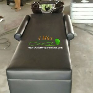 Giường gội đầu salon tóc bồn sứ