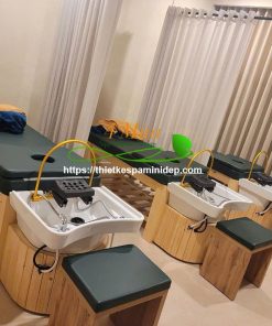 Giường gội dưỡng sinh gỗ cao cấp
