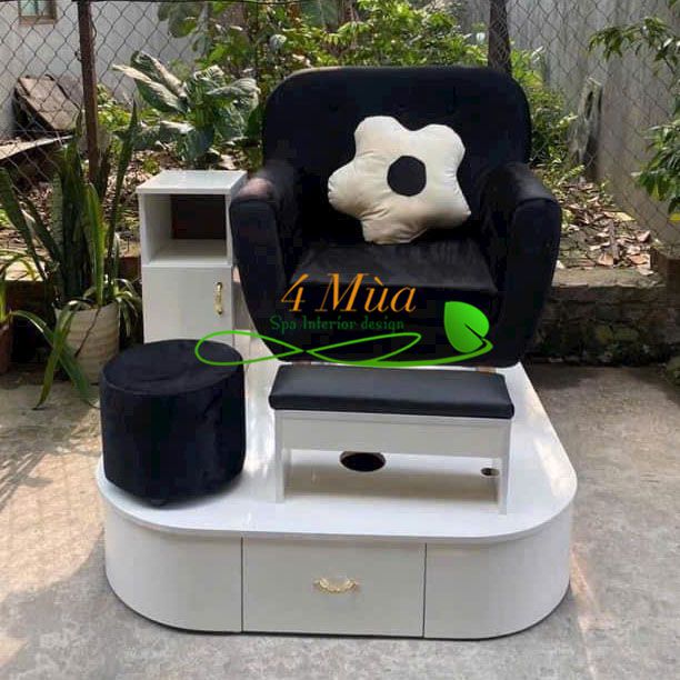 Combo bộ ghế nail màu đen