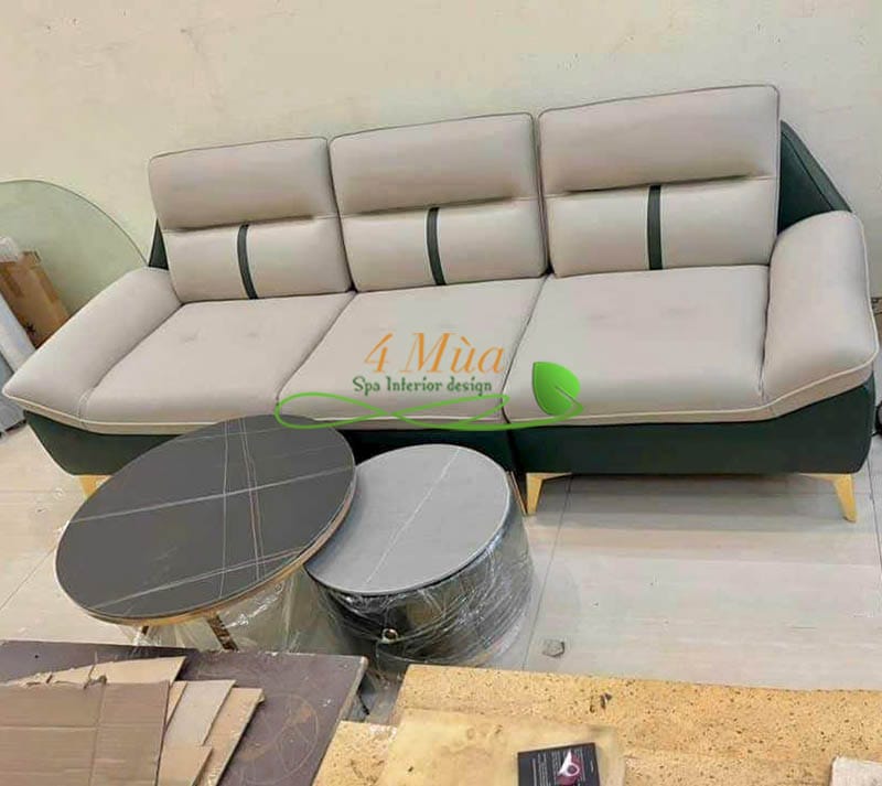 Bộ bàn ghế sofa spa đơn giản