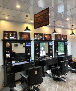 Gương cắt tóc liền tủ cao cấp - GCT07